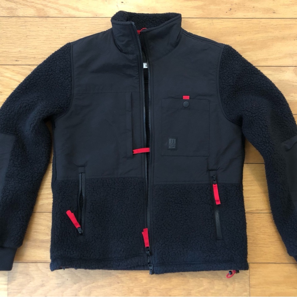 Topo Design subalpine fleece jacket women small